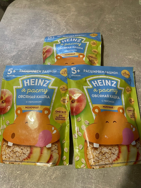 Овсяная каша с персиком HEINZ. в дар (Москва). Дарудар