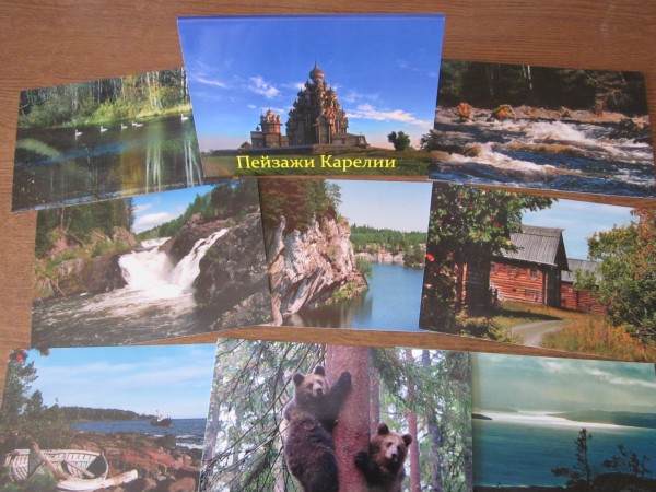 Пожелания, открытка карелии