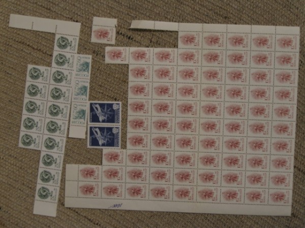 Марки СССР, РФ (1976, 1978, 1988-1991)