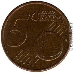 Германия 5 центов 2002 F