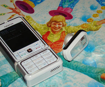Bluetooth гарнитура Nokia BH-300 chrome