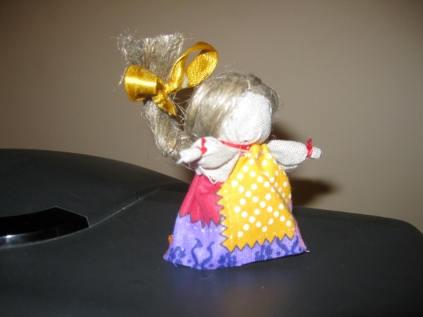 Маленькая куколка из льна на «Женское Счастье»