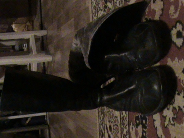 зимние черные сапоги, 38 размера