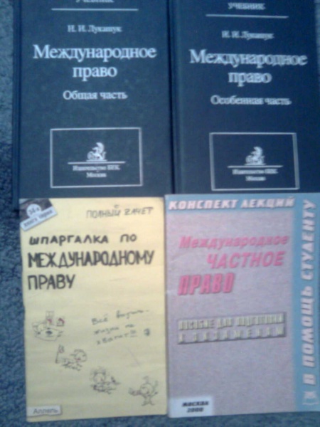 Международное право и международное частное право (юридическая ...