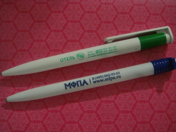 ручки с логотипами