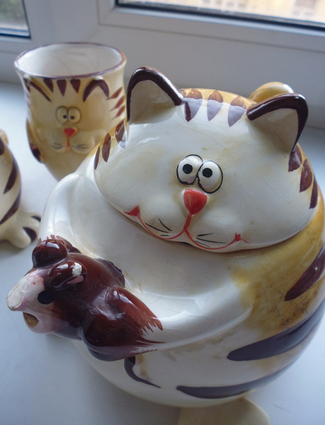 Посуда рыжий кот. Сахарница "кот и к". Сахарница в виде кота. Посуда коты. Сахарница рыжий кот.