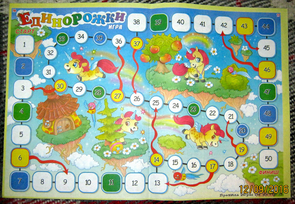 Игры карта с фишками и с кубиком