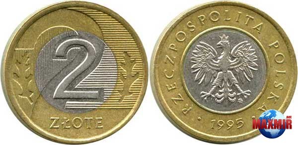 Монетки: евроценты и польские злотые