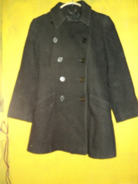 пальто женское чёрное на 44 размер