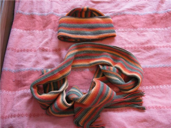Шапка+шарф