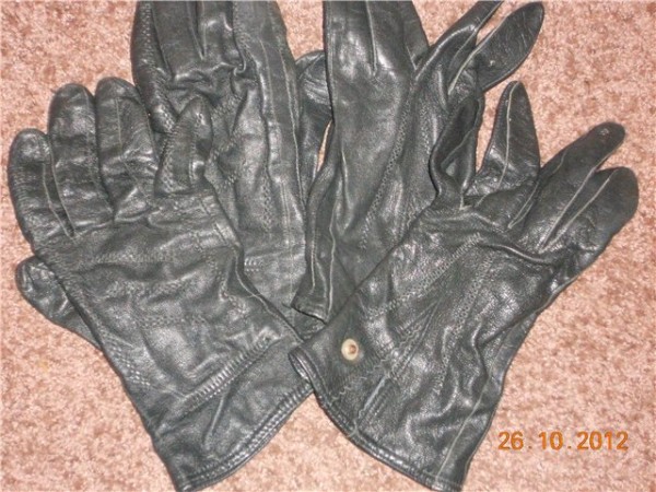 перчатки кожаные черные на ХМ или для временной носки
