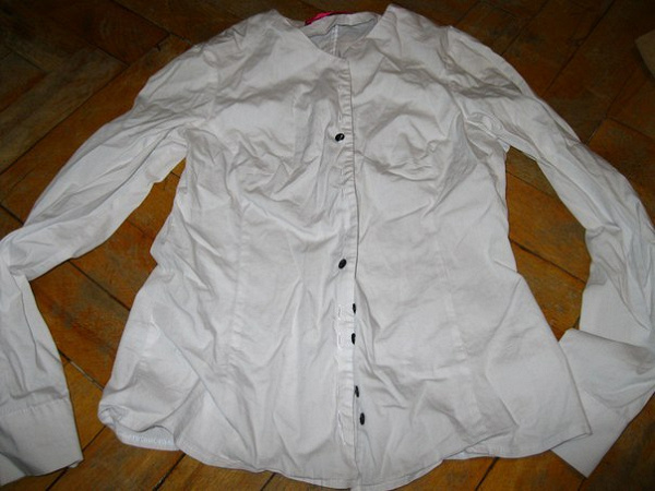Белая рубашка 44р