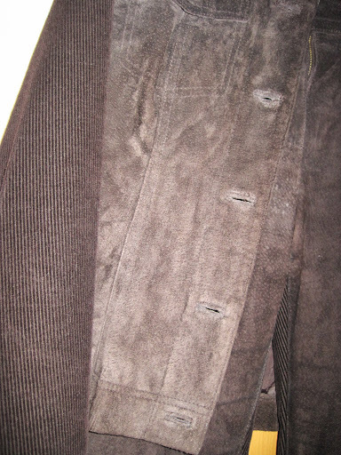 Костюм: джинсы+куртка, замша+вельвет. разм. 36