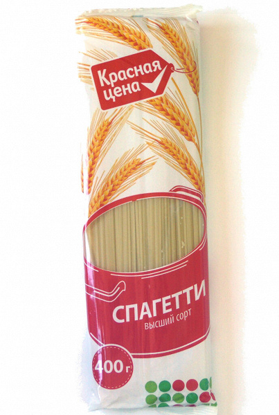 Спагетти «Красная цена», 400г в дар (Москва). Дарудар