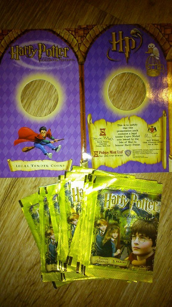 Гарри Поттер. Упаковки от монет и пакетики от наклеек