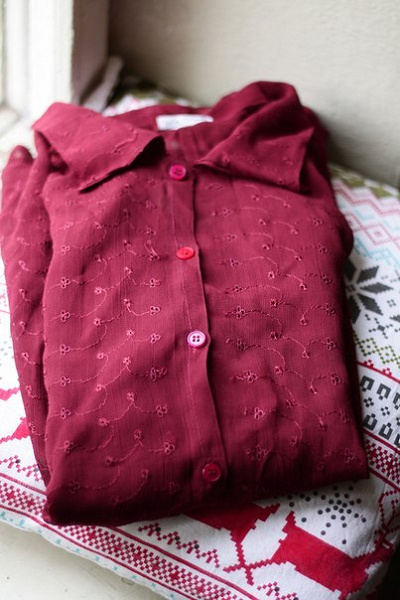 Бордовая блузка.48-50