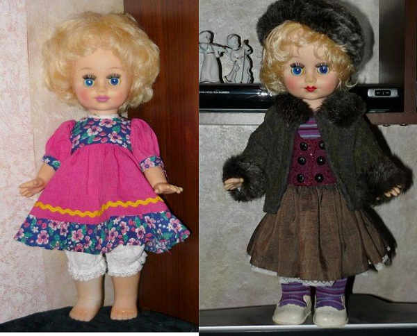 Платья советских кукол