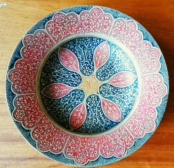 медное блюдо из Индии в дар (Санкт-Петербург). Дарудар