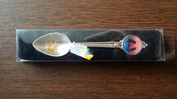 Сувенирная ложка Санкт-Петербург в дар (Москва). Дарудар